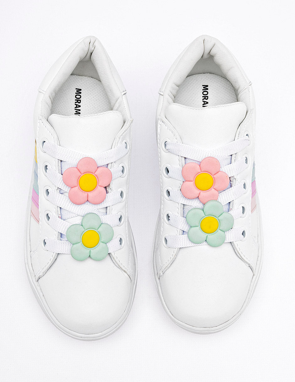 Tenis para Niña color blanco Graciela en Moramora