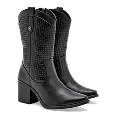 Bota Tacón para Mujer marca Moramora Negro TABITA