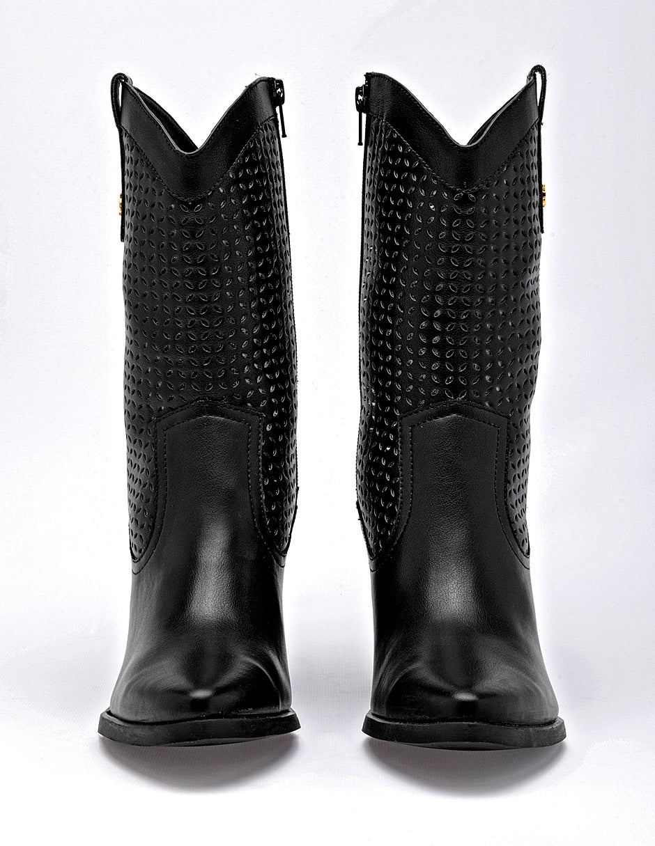 Bota Tacón para Mujer marca Moramora Negro TABITA