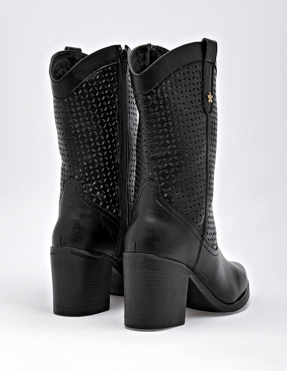 Bota Tacón para Mujer marca Moramora Negro TABITA