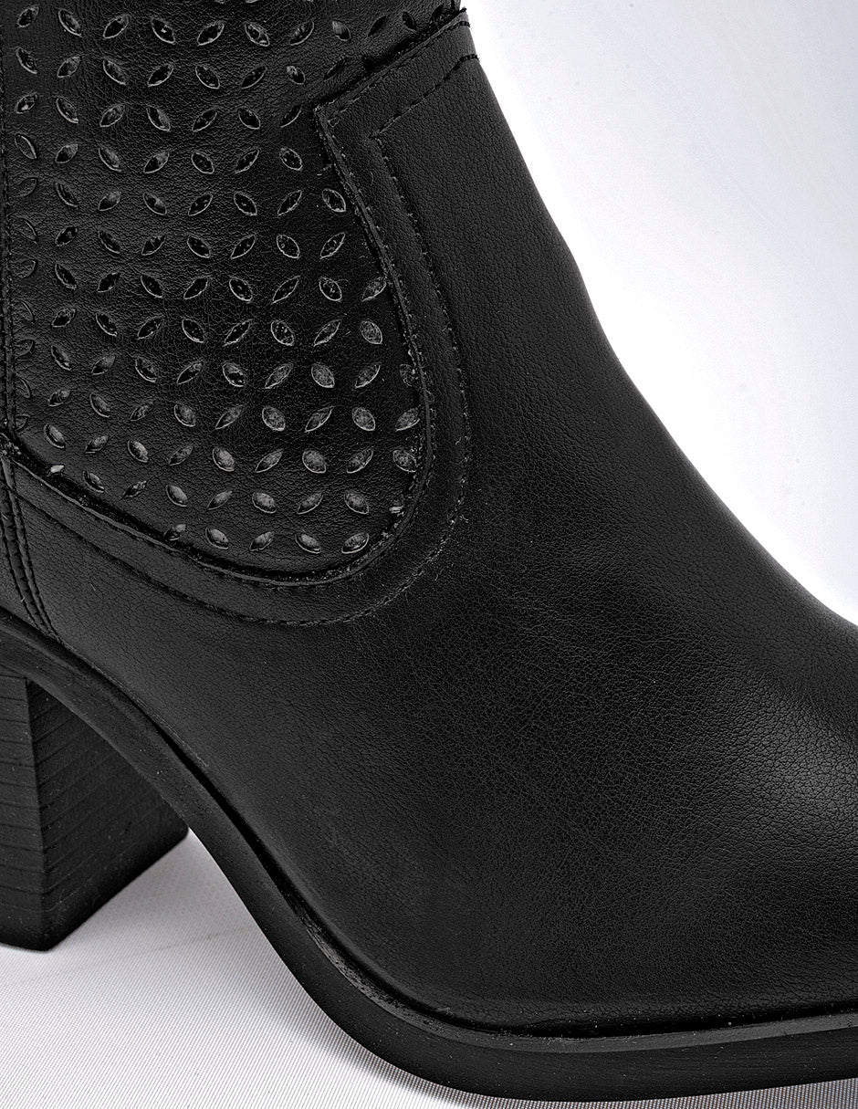 Bota Tacón para Mujer marca Moramora Negro TABITA