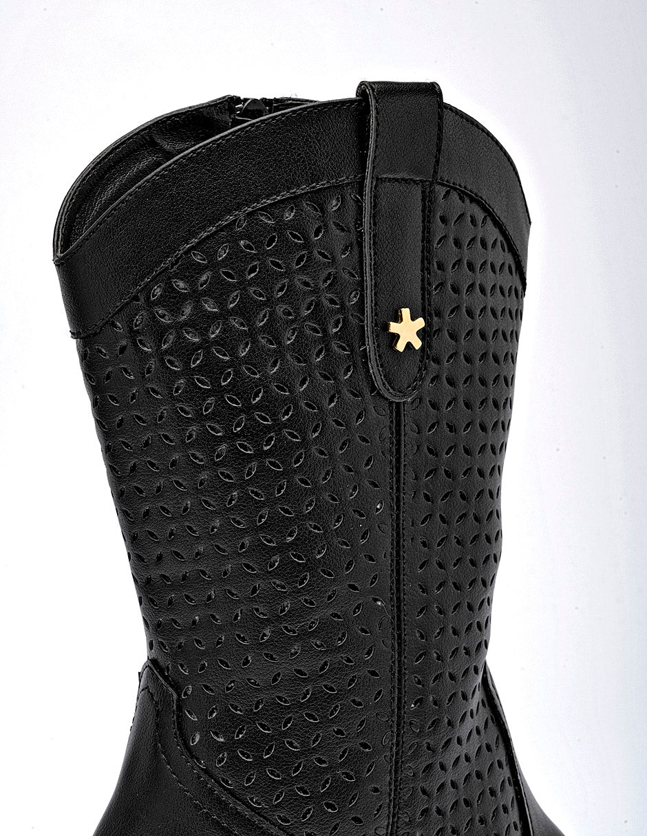 Bota Tacón para Mujer marca Moramora Negro TABITA