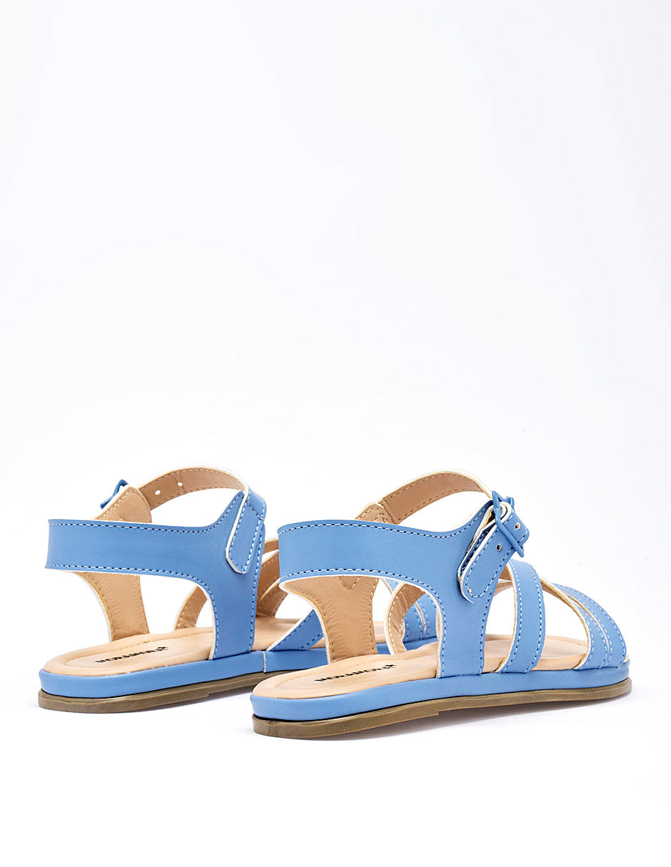 Sandalia para Niña  Azul Daniela en Moramora