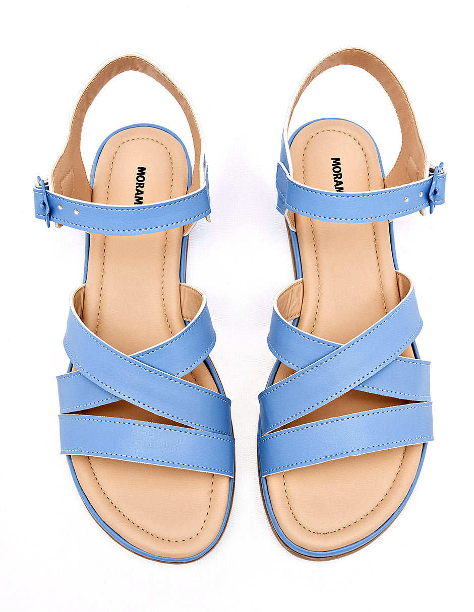 Sandalia para Mujer Azul Daniela en Moramora