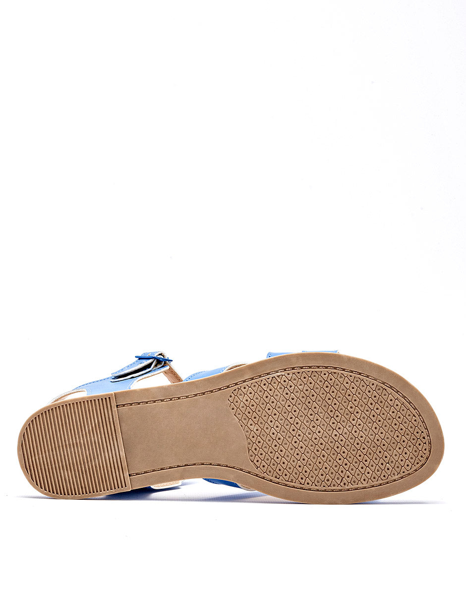 Sandalia para Mujer Azul Daniela en Moramora