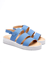 Sandalia Plataforma para Mujer  Azul Gerarda en Moramora