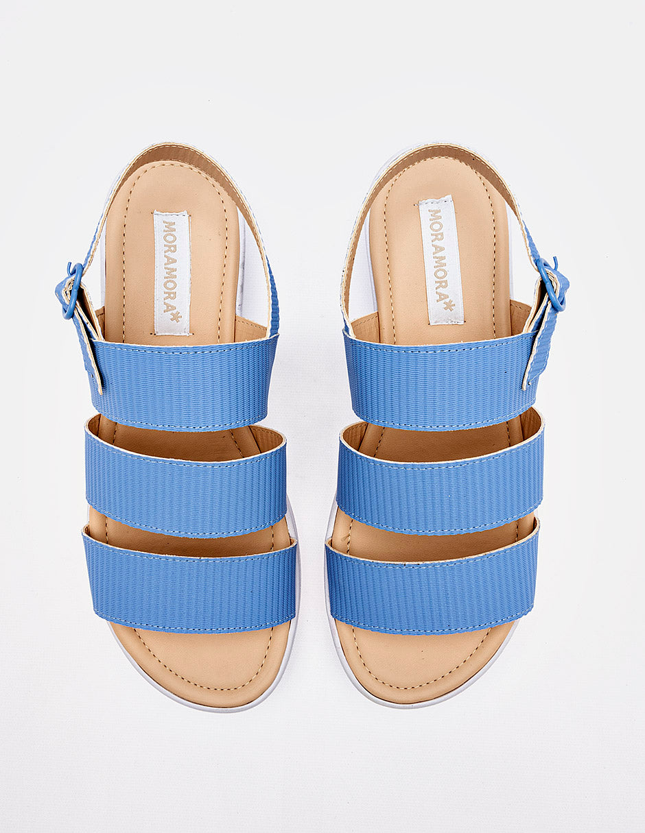 Sandalia Plataforma para Mujer  Azul Gerarda en Moramora