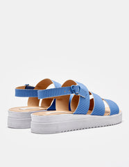 Sandalia Plataforma para Mujer  Azul Gerarda en Moramora