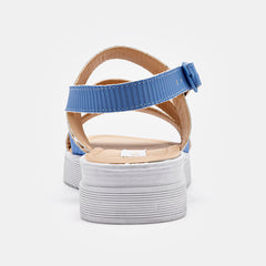 Sandalia Plataforma para Mujer  Azul Gerarda