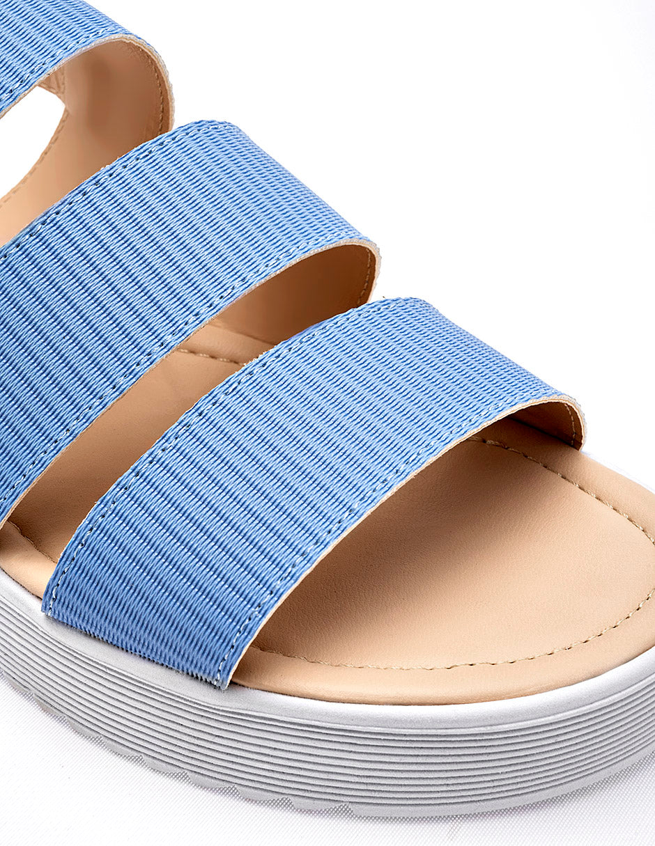 Sandalia Plataforma para Mujer  Azul Gerarda en Moramora