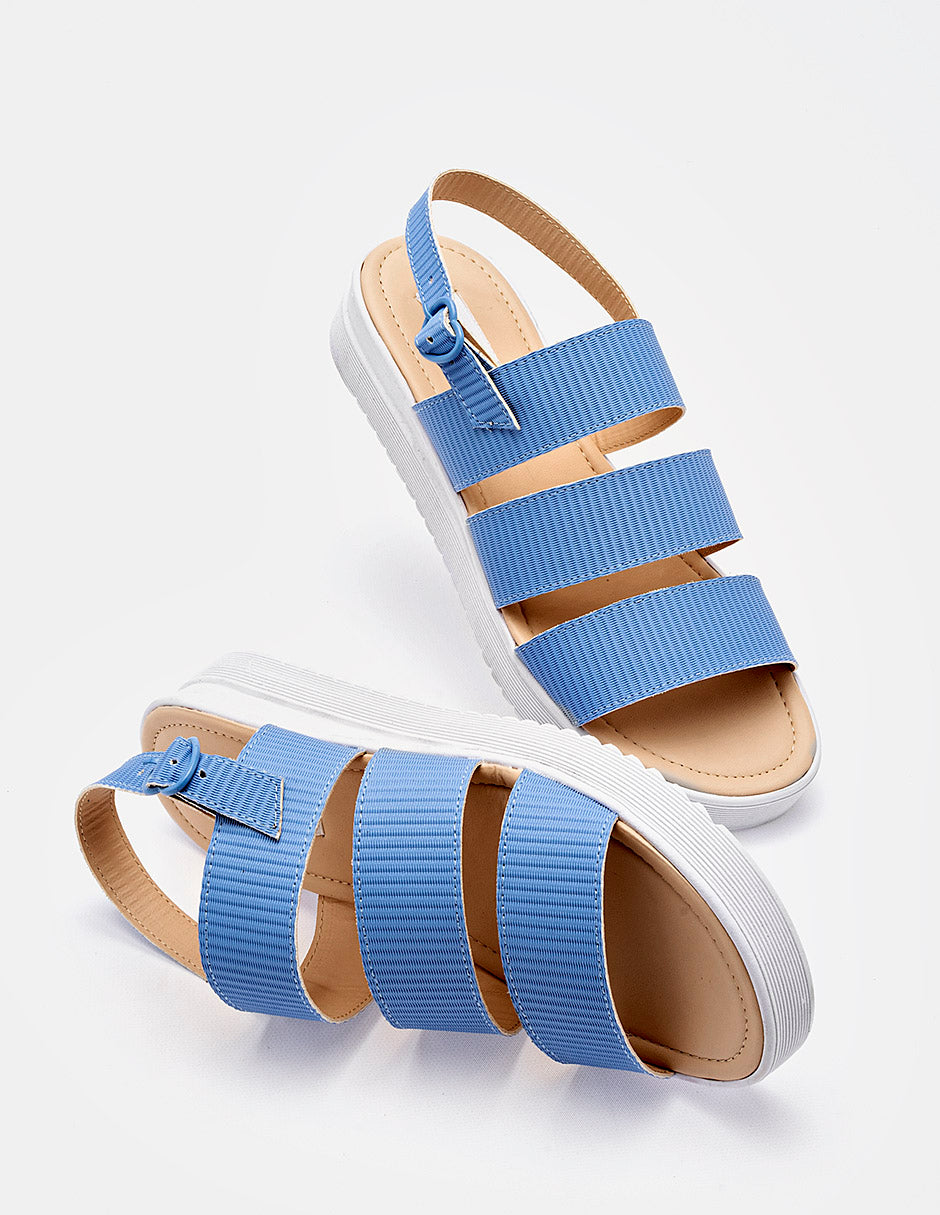 Sandalia Plataforma para Mujer  Azul Gerarda en Moramora