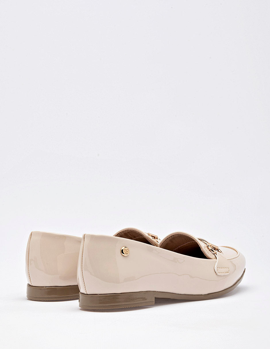 Mocasí­n para Mujer Beige Cayetana en Moramora