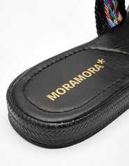 Sandalia piso para Mujer Negro Mei en Moramora