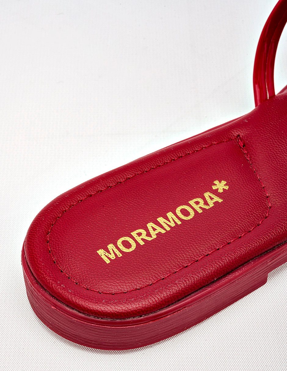 Sandalia piso para Mujer  Rojo Candence en Moramora
