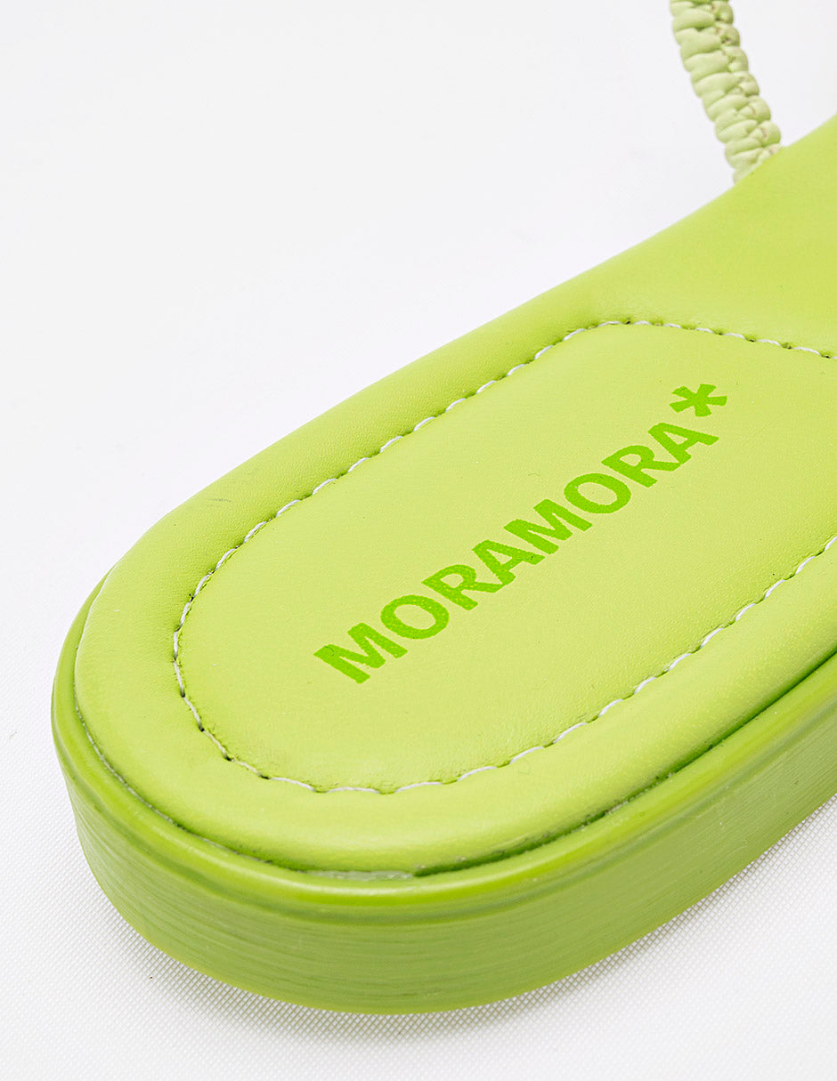 Sandalia piso para Mujer  Verde Candence en Moramora