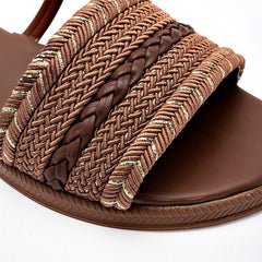 Sandalia piso para Mujer  Camel Matis