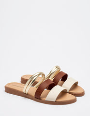 Sandalia piso para Mujer  Beige Daria en Moramora
