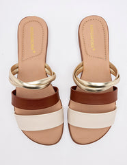 Sandalia piso para Mujer  Beige Daria en Moramora