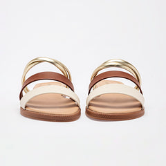 Sandalia piso para Mujer Beige Daria