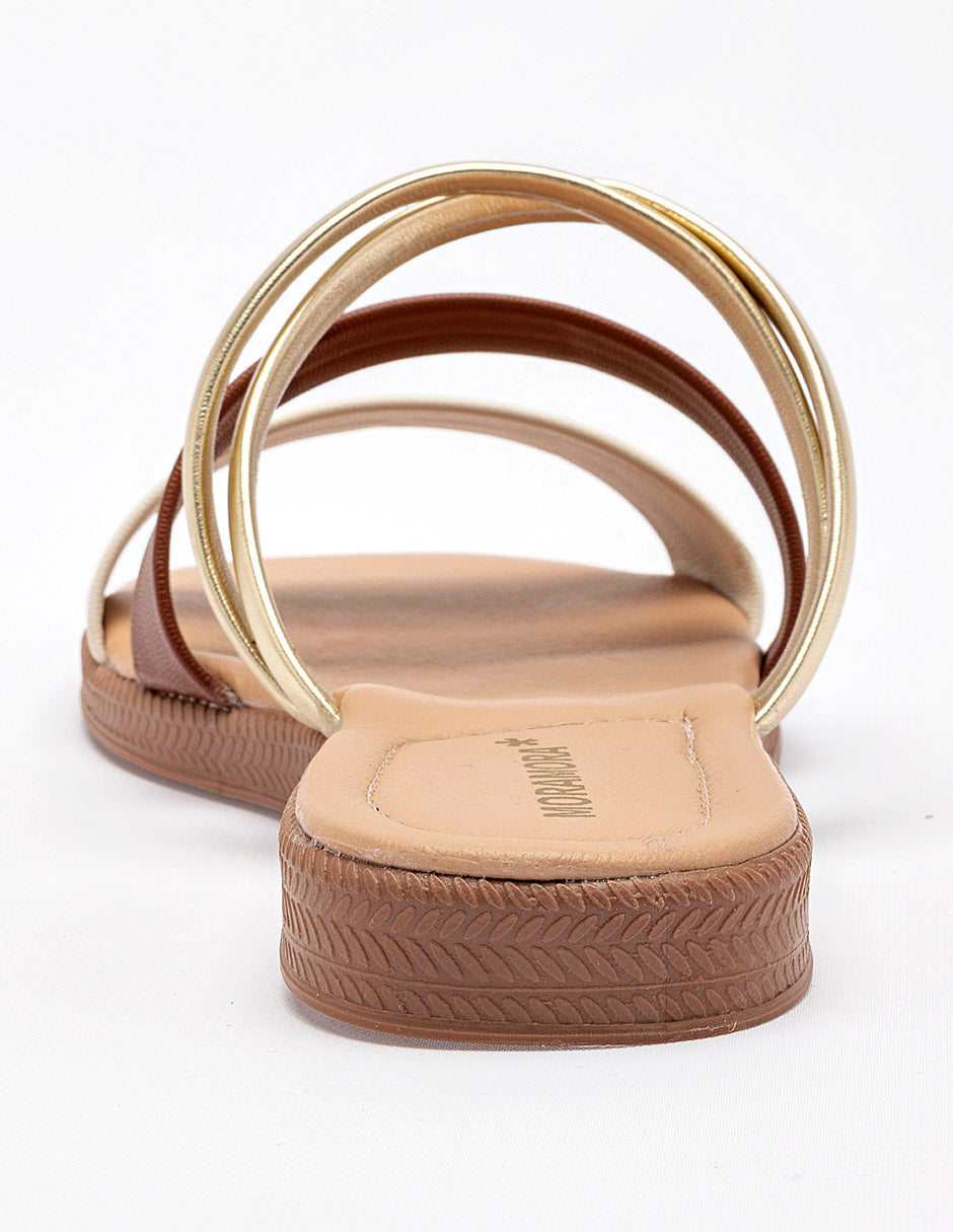Sandalia piso para Mujer  Beige Daria en Moramora