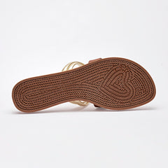 Sandalia piso para Mujer Beige Daria