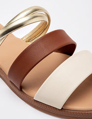 Sandalia piso para Mujer  Beige Daria en Moramora