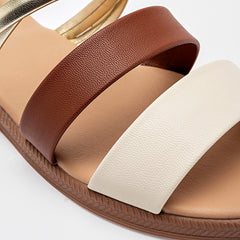 Sandalia piso para Mujer Beige Daria