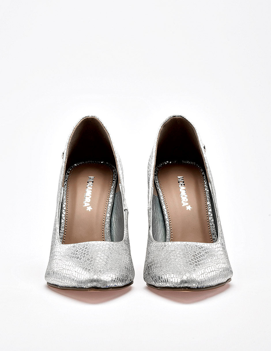 Zapatilla para Mujer marca Moramora Plata ERIKA
