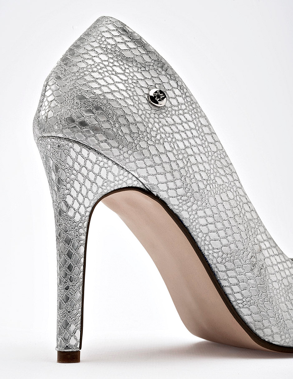 Zapatilla para Mujer marca Moramora Plata ERIKA