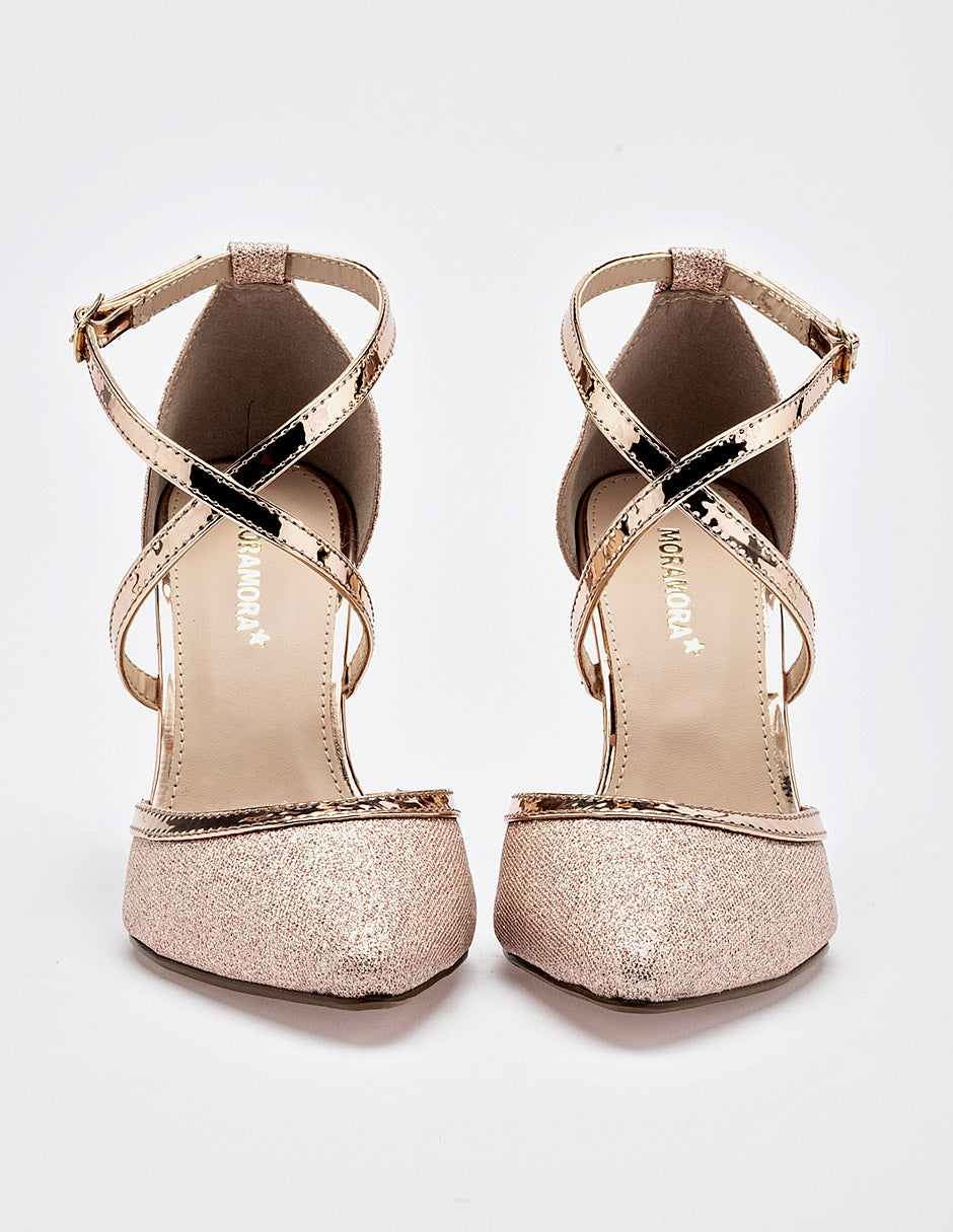 Zapatilla para Mujer marca Moramora Oro Rosa BEVERLY