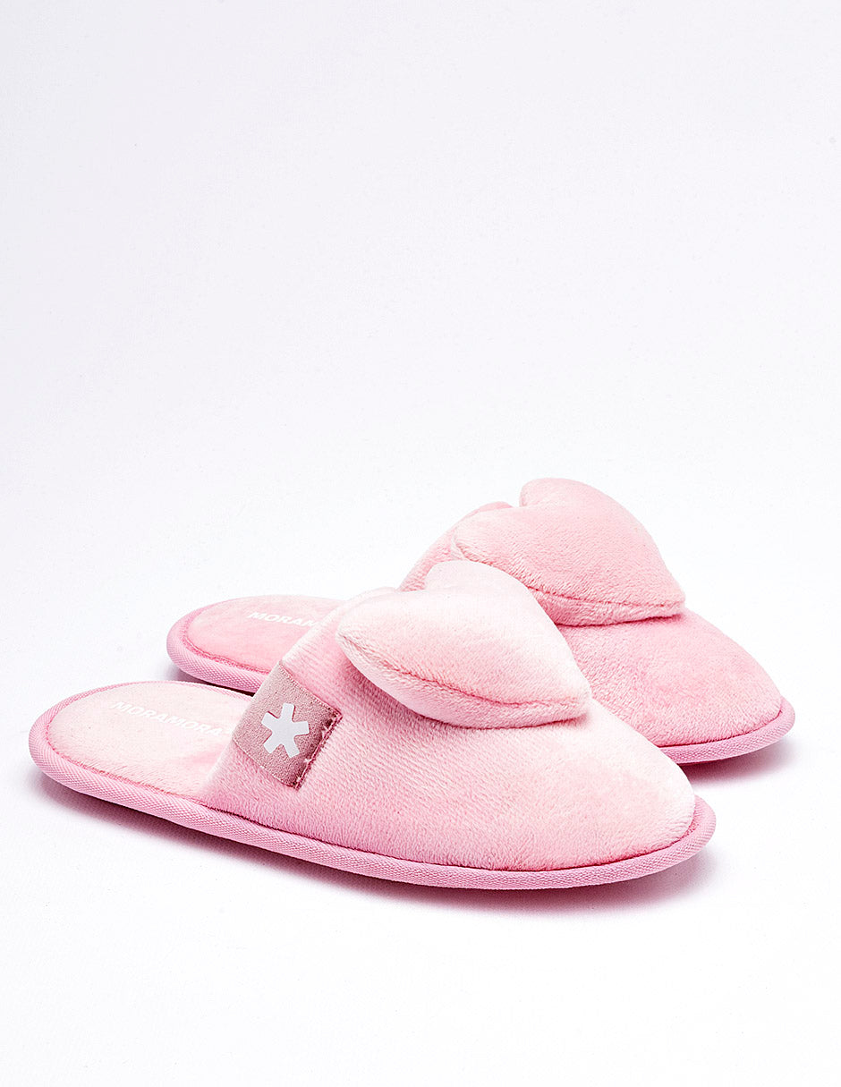 Pantufla para Niña  Rosa Tune en Moramora