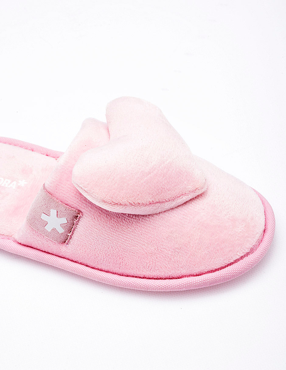 Pantufla para Niña  Rosa Tune en Moramora