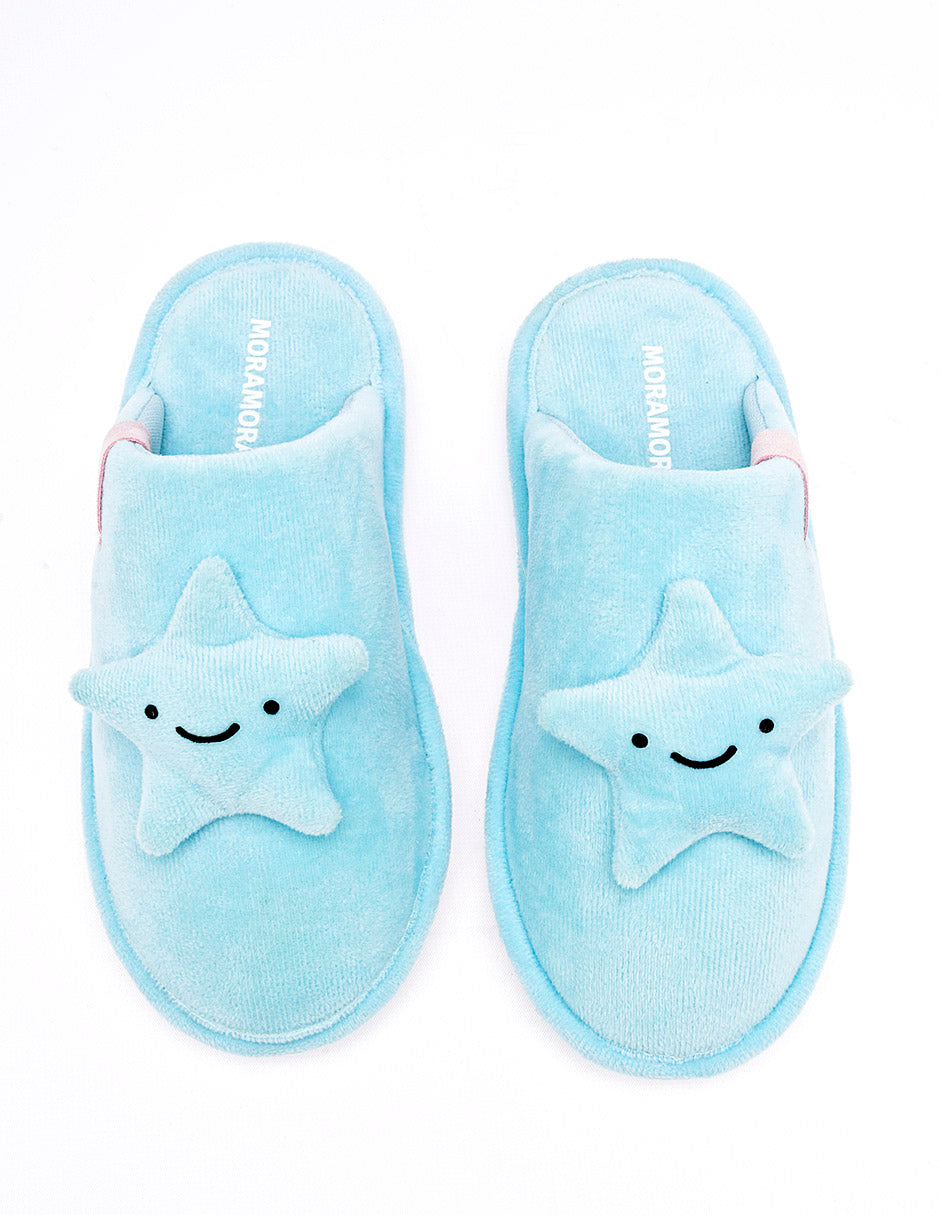 Pantufla para Niña  Azul Ibbie en Moramora