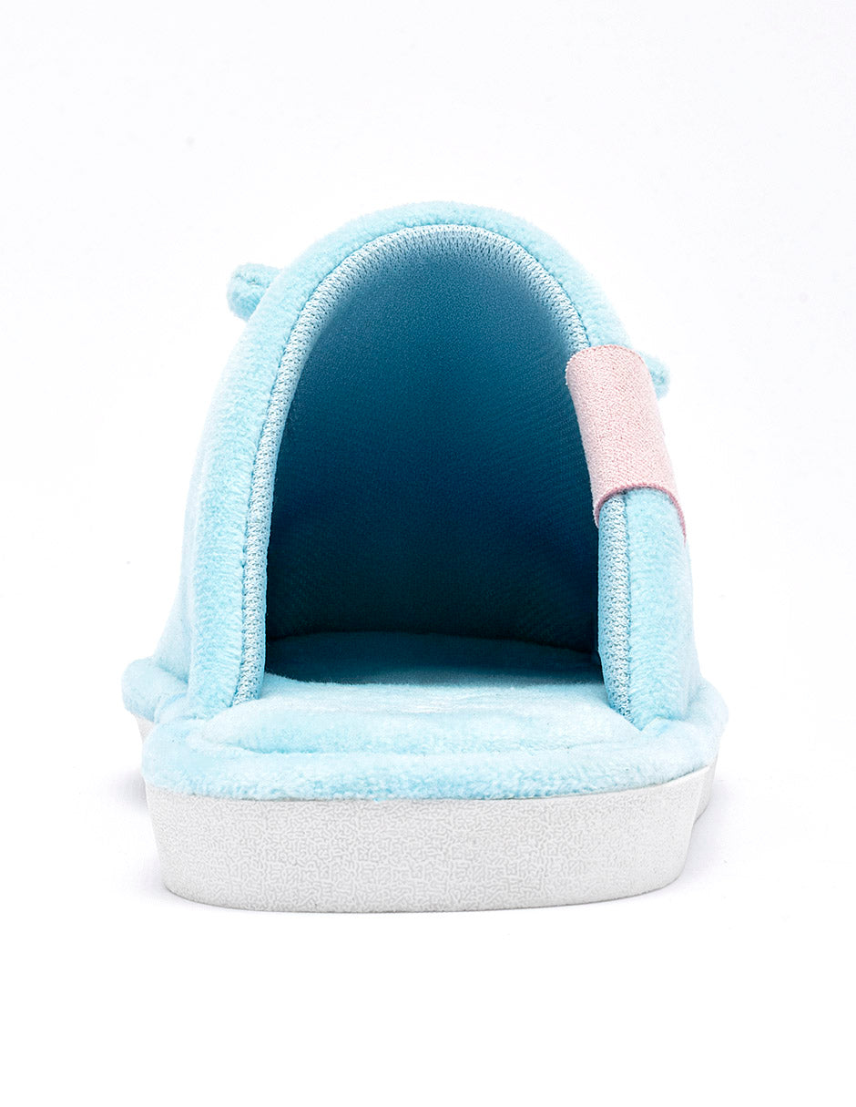 Pantufla para Niña  Azul Ibbie en Moramora
