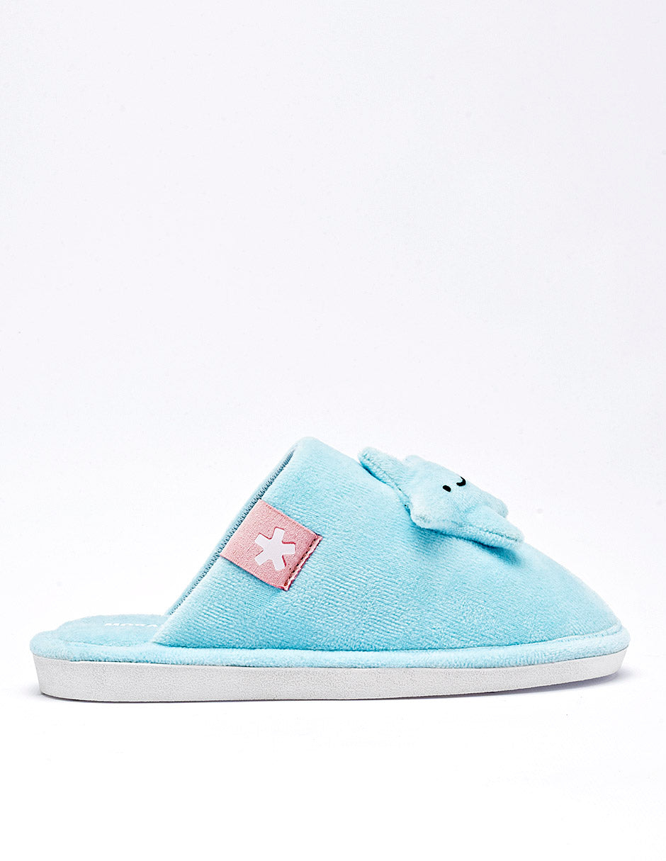 Pantufla para Niña  Azul Ibbie en Moramora