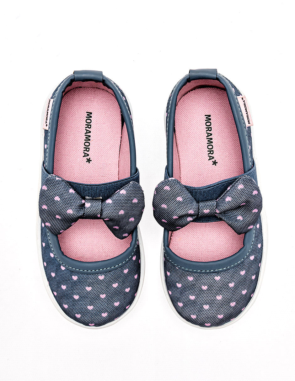 Tenis flat para Preescolar Niña  Azul Marino Gabriela en Moramora