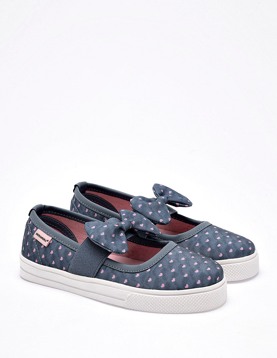 Tenis flat para Niña  Azul Marino Gabriela en Moramora