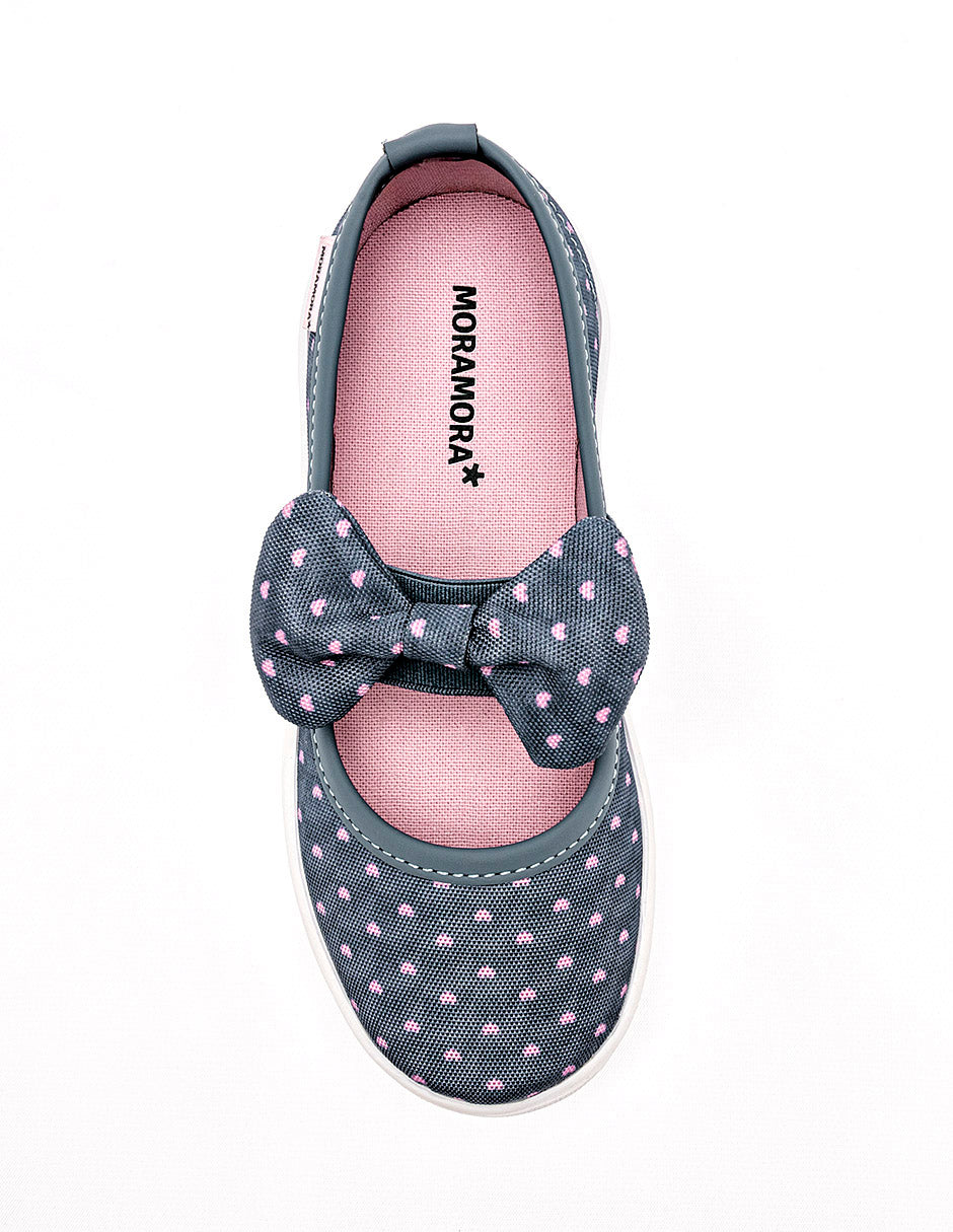 Tenis flat para Niña  Azul Marino Gabriela en Moramora
