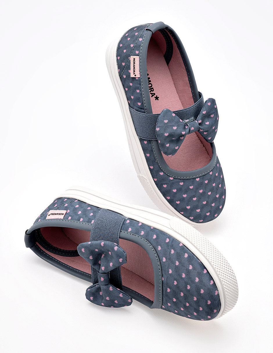 Tenis flat para Niña  Azul Marino Gabriela en Moramora