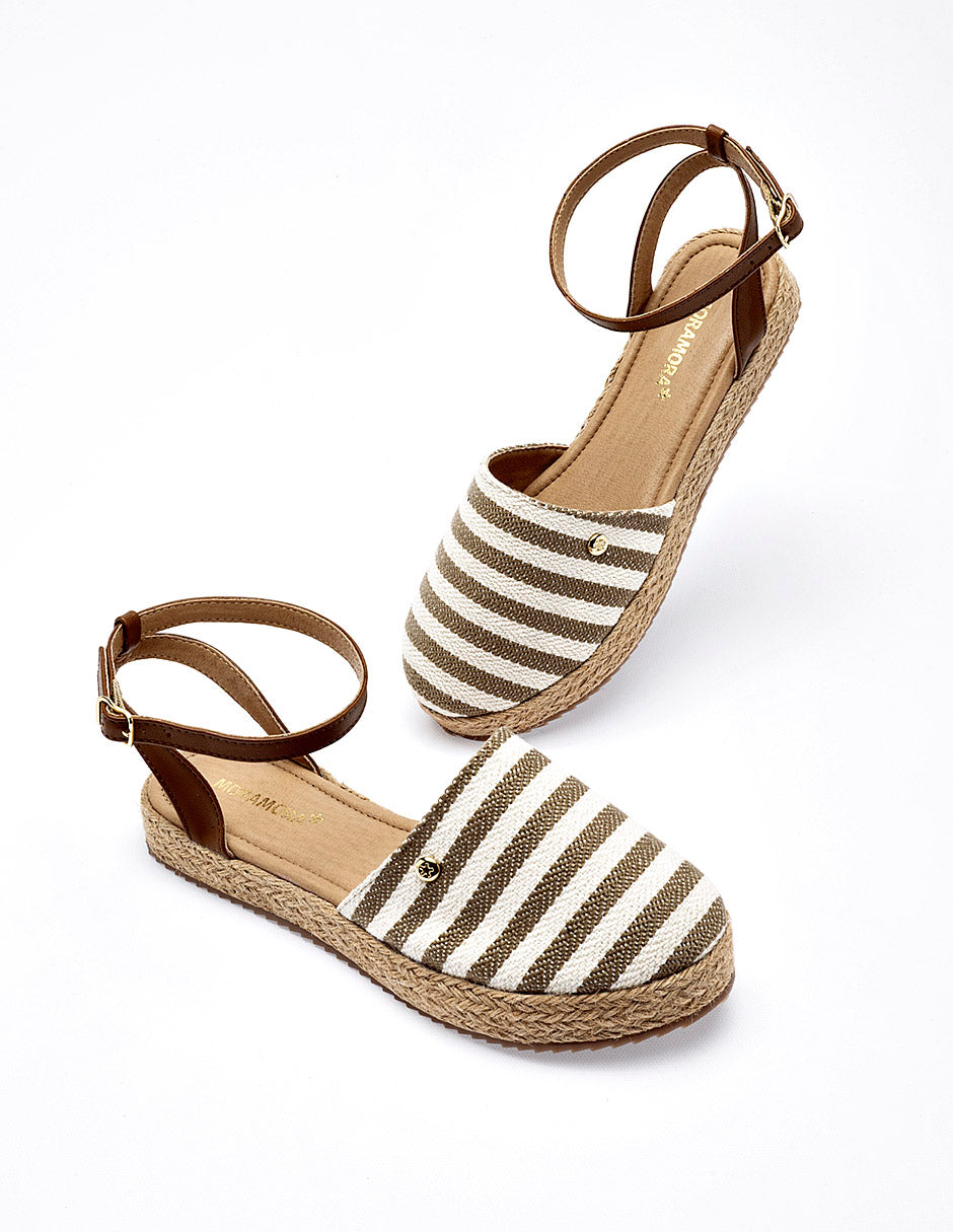 Alpargata Plataforma para Mujer Beige Alina en Moramora