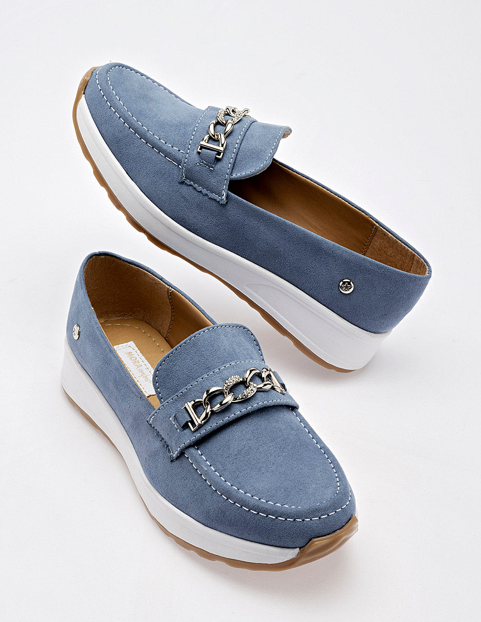 Zapato casual para Mujer  Azul Trinidad en Moramora