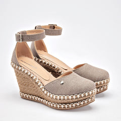 Alpargata Plataforma para Mujer  Beige Leila