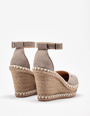 Alpargata Plataforma para Mujer  Beige Leila en Moramora