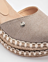 Alpargata Plataforma para Mujer  Beige Leila en Moramora