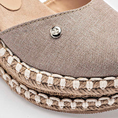 Alpargata Plataforma para Mujer  Beige Leila