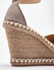 Alpargata Plataforma para Mujer  Beige Leila en Moramora