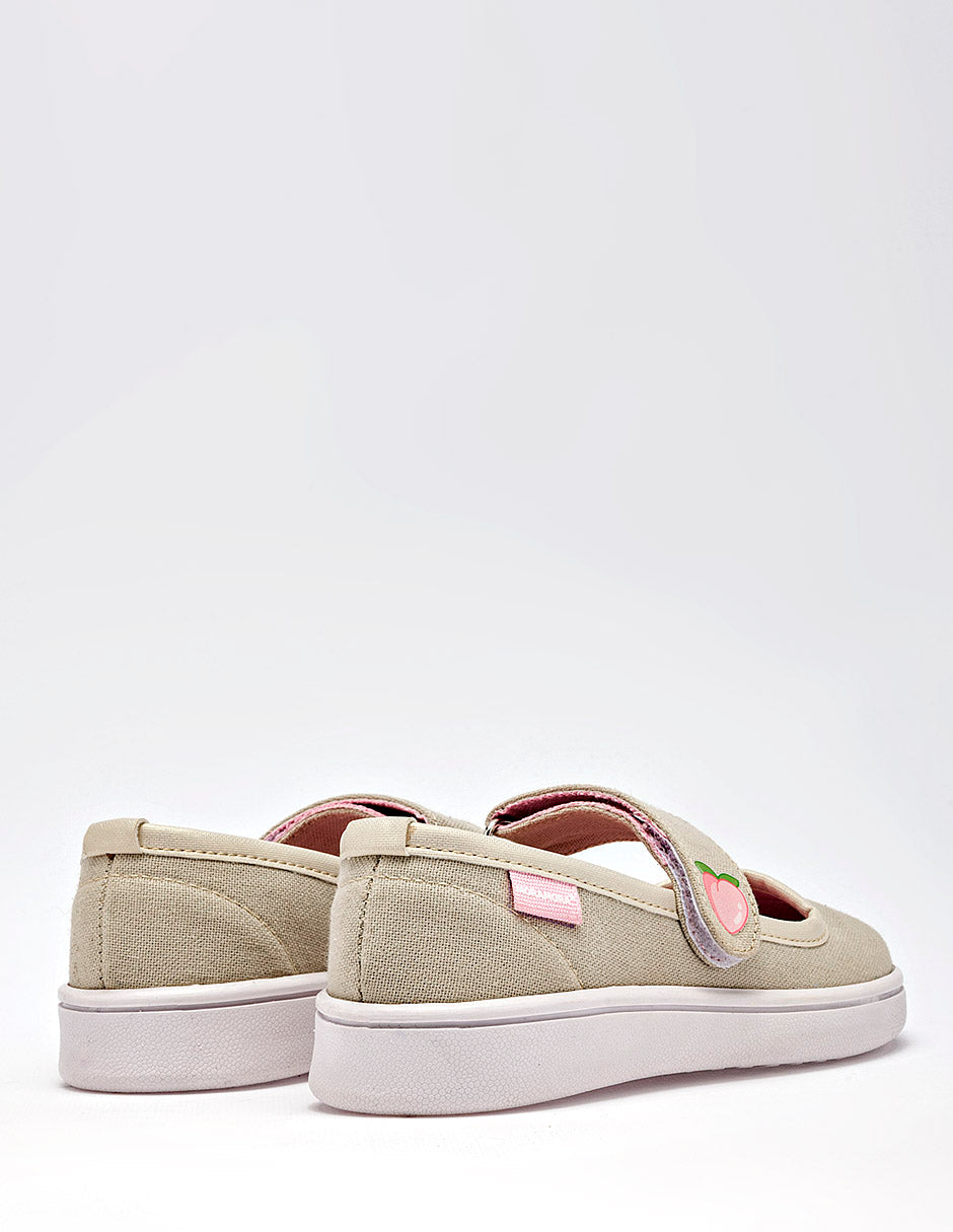 Tenis flat para Preescolar Niña  Beige Kristen en Moramora