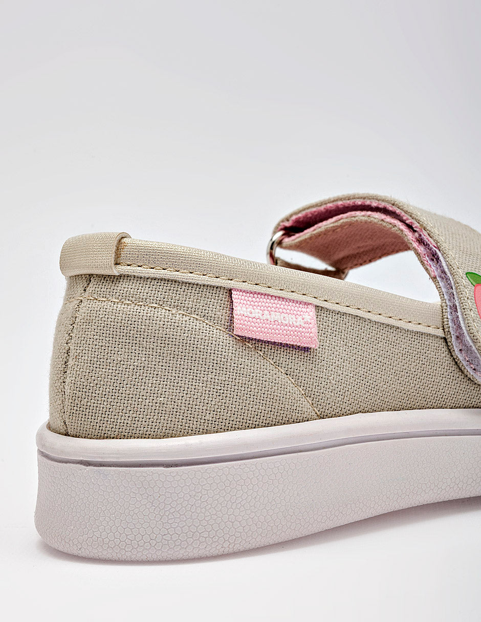 Tenis flat para Preescolar Niña  Beige Kristen en Moramora
