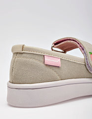 Tenis flat para Niña  Beige Kristen en Moramora