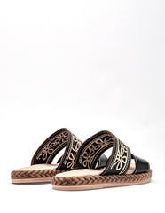 Sandalia artesanal piel para Mujer  Negro Rosalba